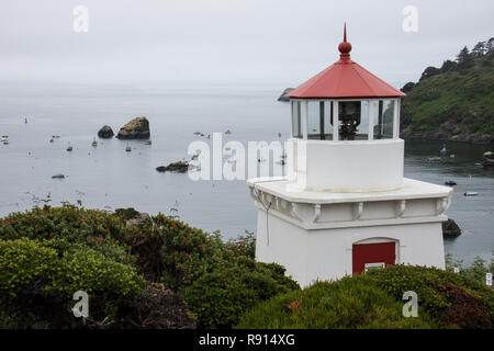 Trinidad Capo Faro in Trinidad California vicino all'Oceano Pacifico Foto Stock