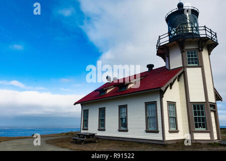 Punto Cabrillo Light house vicino a Fort Bragg California, sull'Oceano Pacifico Foto Stock