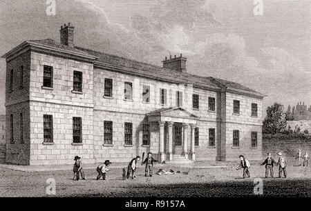 High School, Edimburgo, Scozia, secolo XIX, viste in Edinburgh da J. & H. S. ammassatore Foto Stock