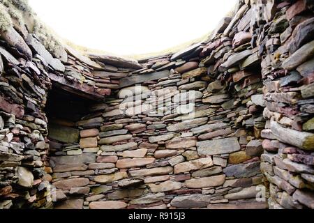 Insediamento Jarlshof non lontano da Lerwick. Regolate da circa 2500 al XVII secolo Foto Stock