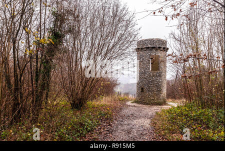 Broadwood's Folly, Box Hill, Surrey, Inghilterra, Regno Unito. Foto Stock