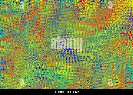 Artistica vivace arte astratta sfondo. Luminoso multicolore texture ondulate. Disegno geometrico. Foto Stock