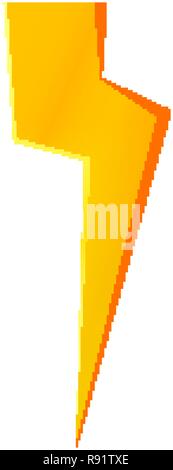 Fulmini e saette icona del bullone. Alta tensione e simbolo di elettricità Illustrazione Vettoriale