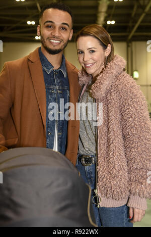 Bambino al bambino mostra a Londra ExCeL con: Aston Merrygold, Sarah Lou Richards dove: Londra, Regno Unito quando: 17 Nov 2018 Credit: PinPep/WENN.com Foto Stock