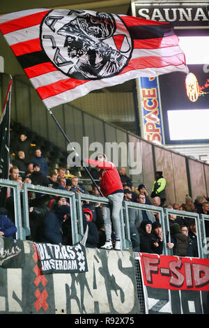 KERKRADE, calcio, KNVB Beker, Coppa Nazionale gioco, stagione 2018-2019, 19-12-2018, Parkstad Limburg Stadium, Ajax tifosi durante il gioco Roda JC - Ajax Foto Stock