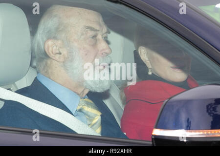 Buckingham Palace. Londra, Regno Unito. Xix Dec, 2018. Il principe Michael di Kent arriva a Buckingham Palace per assistere la famiglia reale Pranzo di Natale. Credito: Dinendra Haria/Alamy Live News Foto Stock