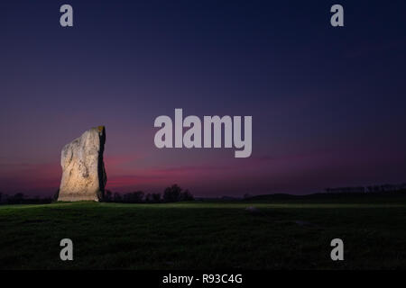 Avebury Stone Circle nel Wiltshire Neolitico e dell'età del bronzo sito archeologico Foto Stock