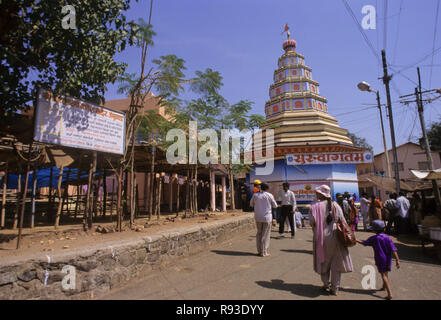 Ashtavinayak Ganpati Mandir, tempio di Ganesh, Ballaleshwar, Pali, Sudhgad, Sudhgarh, Raigad, Raigarh, Maharashtra, India, Asia Foto Stock