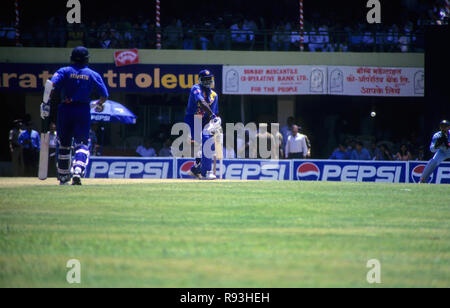 Partita di cricket a Wankhede, Mumbai Foto Stock