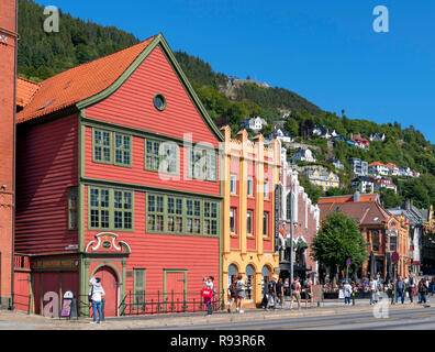 Museo anseatico (Museo Det Hanseatiske), Finnegården, Bergen, Norvegia Foto Stock