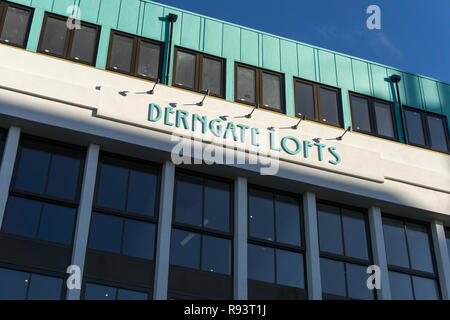 Derngate Lofts, uno sviluppo di alta fine appartamenti dalla conversione del vecchio Herald e uffici postali, Northampton, Regno Unito Foto Stock