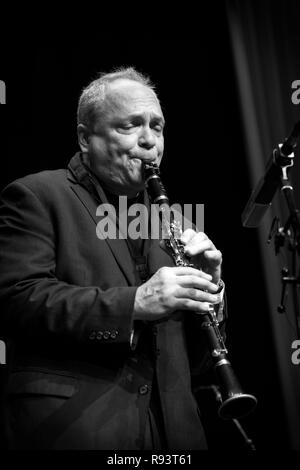 American, Ken Peplowski assolo al clarinetto, Scarborough Jazz Festival 2017 Foto Stock