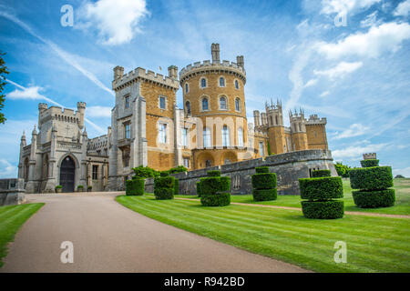 Belvoir Castle in inglese della contea di Leicestershire Foto Stock