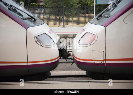 Metro ferrovie in Spagna Foto Stock