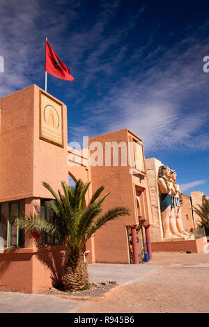 Il Marocco, Ouarzazate, Atlas Corporation film studio, Oscar Hotel Studios e cinema, egiziano entrata a tema Foto Stock