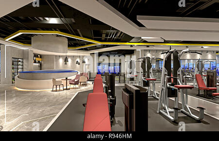 3D render di fitness sport berlina Foto Stock