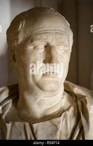 Roma. L'Italia. Busto Ritratto di Cicerone (ca. 106-43 BC), i secolo D.C., Sala dei Filosofi, Musei Capitolini. Sala dei Filosofi, Musei Capitolin Foto Stock