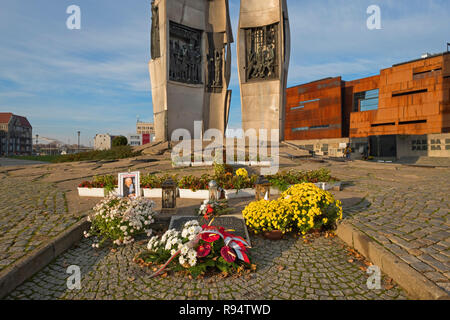 Monumento ai Caduti di lavoratori in Cantiere di Danzica Polonia Polonia Foto Stock