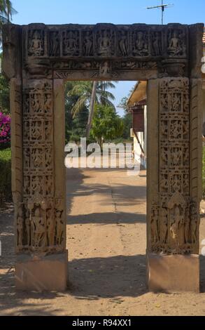Viii secolo arch-Sharad Baug Palace-Bhuj/Gujarat-India Foto Stock