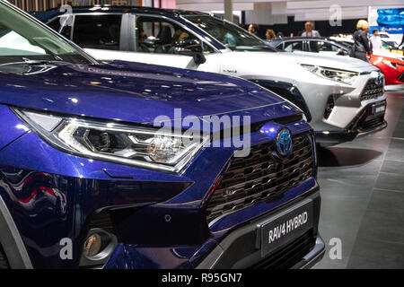 Parigi - Ott 3, 2018: Toyota RAV4 Hybrid auto presentati presso il Motor Show di Parigi Foto Stock