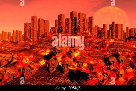 Mondo morente e il fine di tutta la vita. Foto Stock