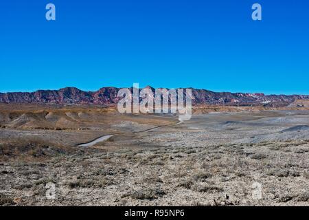 Utah, grande acqua, Viste spettacolari da pioppi neri americani Canyon Road Foto Stock
