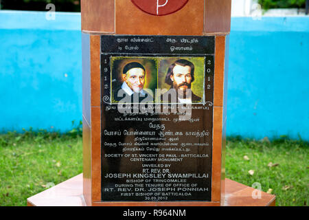 Chiesa di Santa Maria Batticaloa nello Sri Lanka Foto Stock