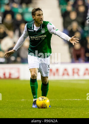 Easter Road, Edimburgo, Regno Unito. Xix Dec, 2018. Ladbrokes Premiership, Hibernian versus Rangers; Mark Milligan di Hibernian Credito: Azione Sport Plus/Alamy Live News Foto Stock