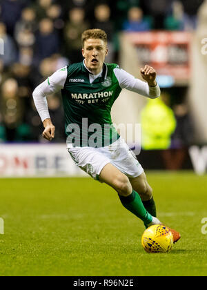 Easter Road, Edimburgo, Regno Unito. Xix Dec, 2018. Ladbrokes Premiership, Hibernian versus Rangers; Vykintas Slivka di Hibernian Credito: Azione Sport Plus/Alamy Live News Foto Stock