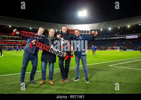 ROTTERDAM , Olanda , 20-12-2018 , stadio De Kuip, calcio , Stagione 2018/2019 , olandese Toto KNVB Beker , Feyenoord - FC Utrecht , risultato finale 1-0 , i vincitori Vriendeloterij Foto Stock