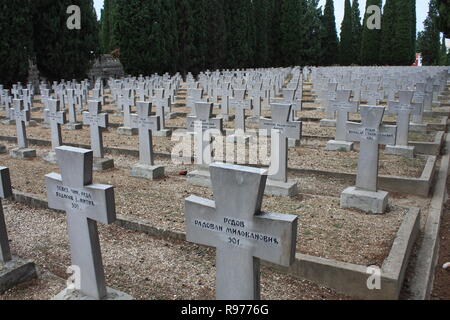 WW1 soldati gravi Foto Stock