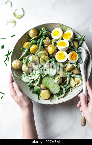 Dea verde insalata di patate Foto Stock