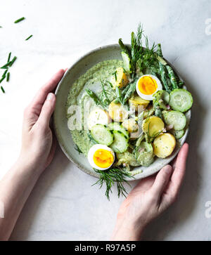 Dea verde insalata di patate Foto Stock