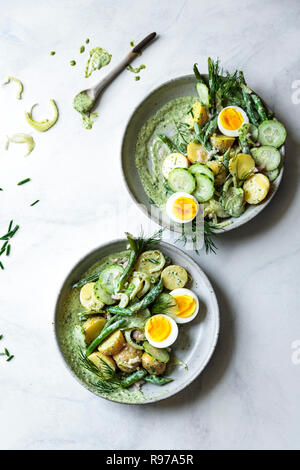 Dea verde insalata di patate Foto Stock
