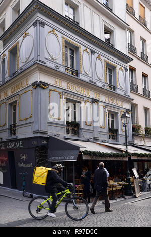 Au Rocher de Cancale - Rue Montorgueil - Parigi - Francia Foto Stock