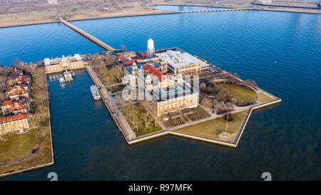 Ellis Island, New York City, NY, STATI UNITI D'AMERICA Foto Stock