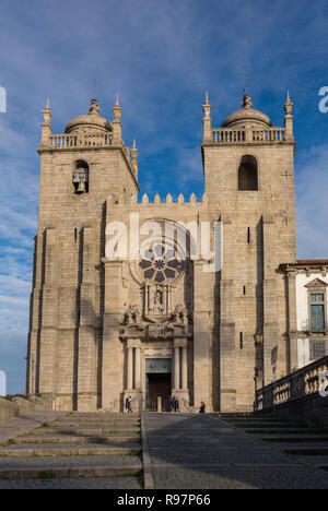 Cattedrale di Porto o se do Porto, Portogallo Foto Stock