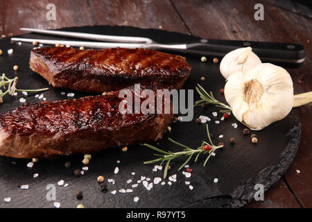 Barbecue Costata di manzo o di Scamone bistecca - Secco invecchiato Wagyu Entrecote Steak Foto Stock