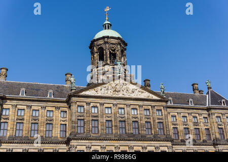 Royal Palace Amsterdam in Piazza Dam in Amsterdam, Paesi Bassi Foto Stock
