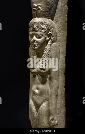 Regina; Cleopatra II; Cleopatra III, 83 x 14 x 20,5 cm; c. 75 kg Periodo: Periodo greco-romano; Ptolemae tempo; 250-2 Egitto, egiziano. Foto Stock