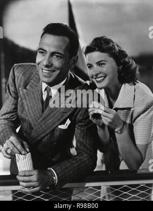 Pellicola originale titolo: Casablanca. Titolo inglese: Casablanca. Anno: 1942. Direttore: Michael Curtiz. Stelle: Humphrey Bogart; Ingrid Bergman. Credito: WARNER BROTHERS / Album Foto Stock