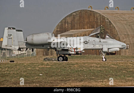 Il USAF United States Air Force Fairchild Republic A-10A Thunderbolt II Foto Stock