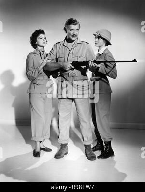 Pellicola originale titolo: MOGAMBO. Titolo inglese: MOGAMBO. Anno: 1953. Direttore: JOHN FORD. Stelle: Clark Gable; Grace Kelly; Ava Gardner. Credito: M.G.M / Album Foto Stock