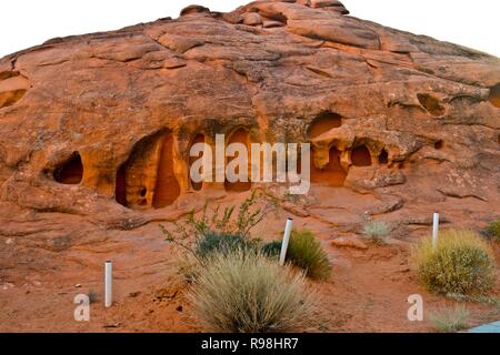 Nevada, Overton, la Valle del Fuoco del Parco Statale di primo Nevada Area Parco Foto Stock