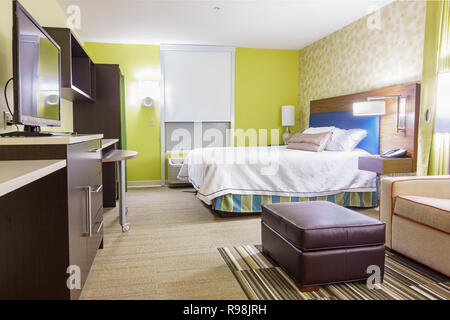 Hotel room interior Foto Stock