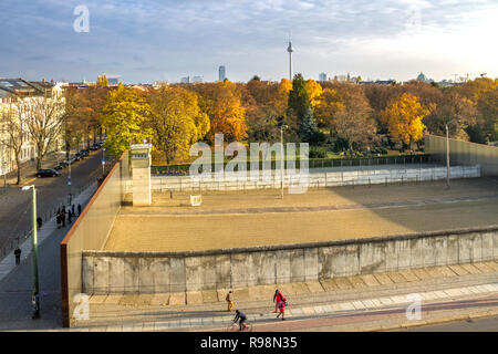 Muro di Berlino, Bernauer Street, Germania Foto Stock