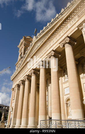 MOSTA, MALTA ,15 dicembre 2018 - Il duomo di Mosta Duomo ( Santa Maria la Chiesa La Chiesa Parrocchiale di assunzione Foto Stock