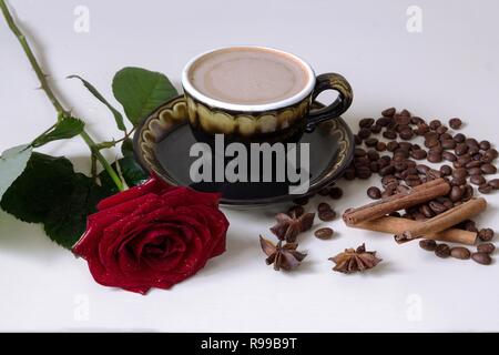 Ancora vita con caffè Foto Stock