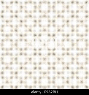 Seamless vettore halftone background.riempito con cerchi marrone . Illustrazione Vettoriale