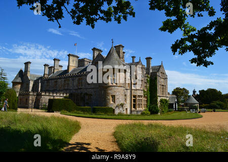 Signore Montagu's Palace House a Beaulieu National Motor Museum e Giardini, New Forest, Hampshire, Regno Unito Foto Stock